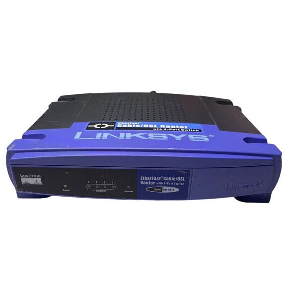 LINKSYS BEFSR41 Etherfast Cable/DSL Router w/4-Port Switch - Tested, Works! - Picture 2 of 11